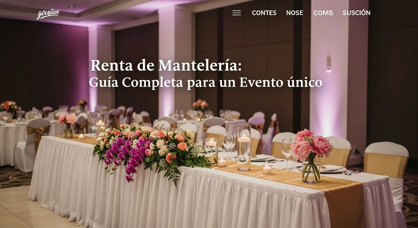Mesa de banquete elegantemente decorada con mantelería blanca larga, caminos de mesa dorados y centros de mesa florales para una boda.