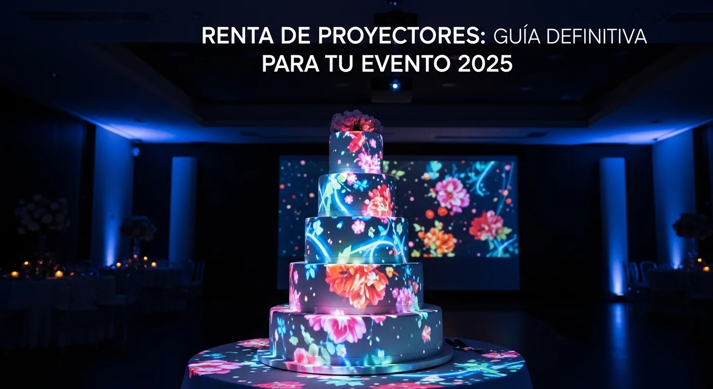 Escenario con video mapping en evento y flujo de renderizado en tiempo real